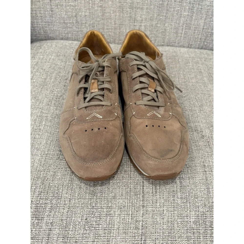Olukai Men's Leather Sneakers Brown Sz 9